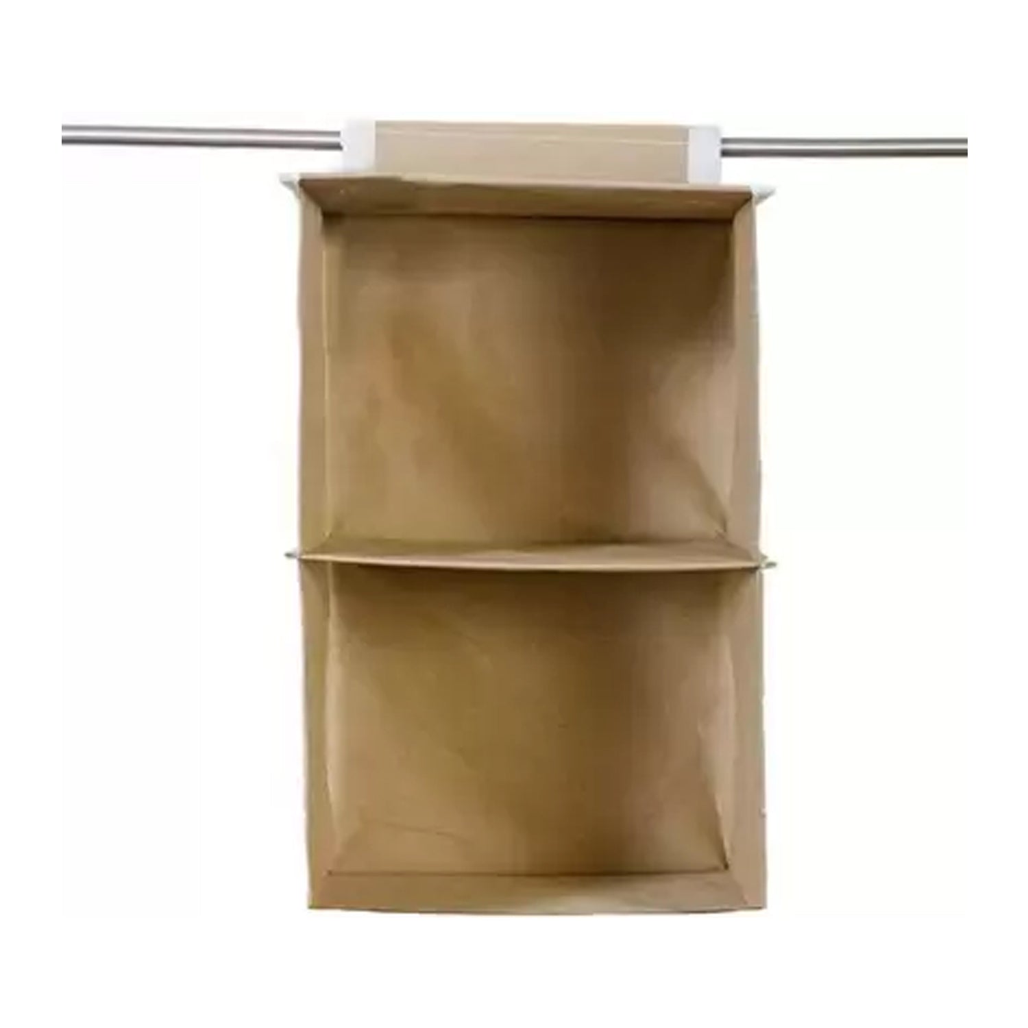Fabric Hanging 2-Shelf Closet Cloth Organizer - Springkart 