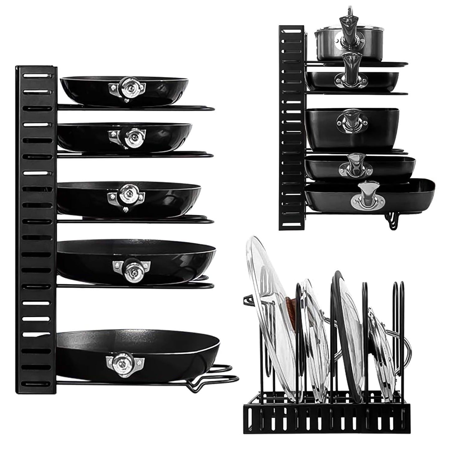 Multipurpose Pan & Pot Organizer Rack (1 Pc) - Springkart 