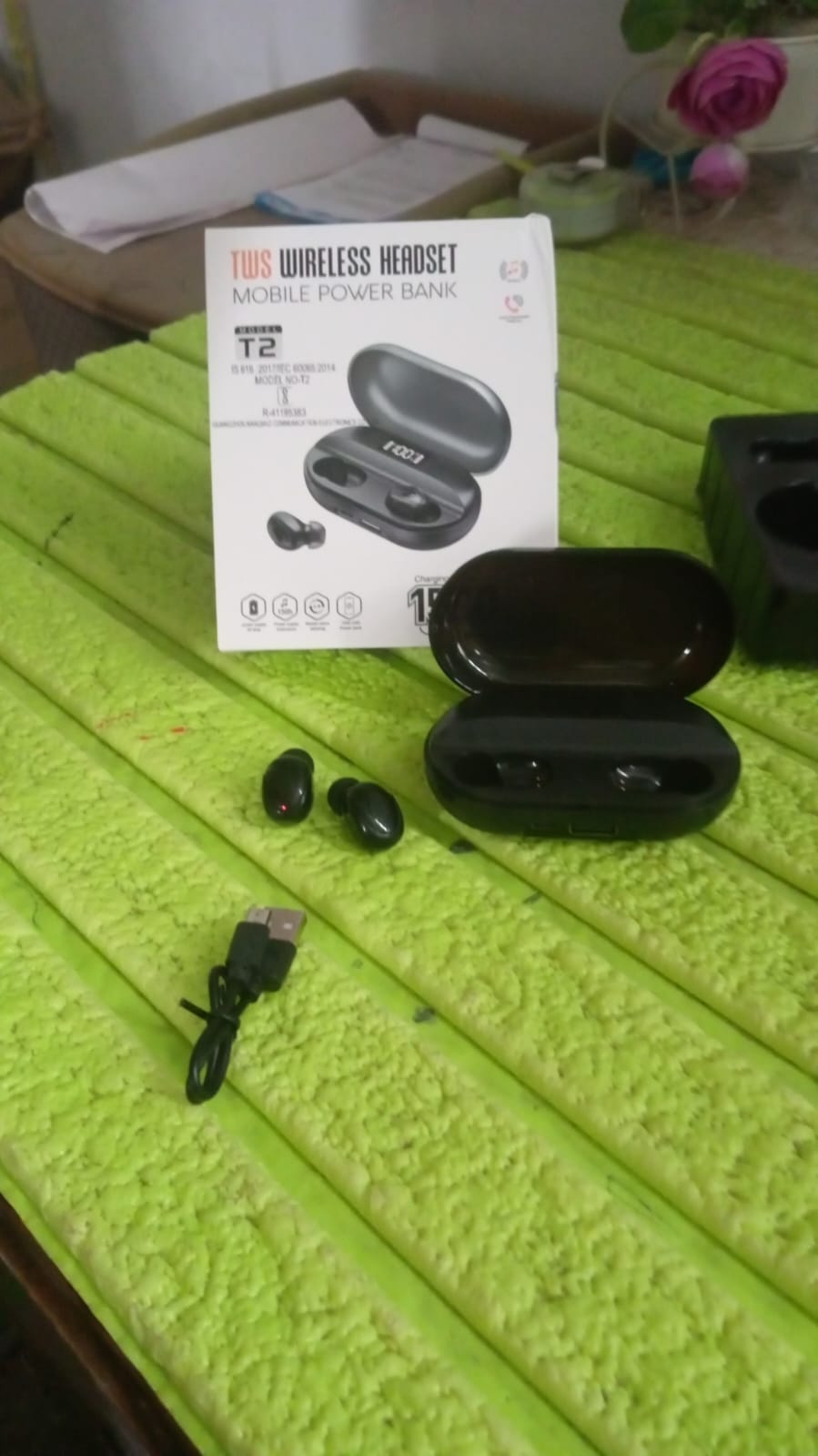 Tws Dual Pairing Earbuds with Mic Advanced ENC, Long Playtime Headset - Springkart 