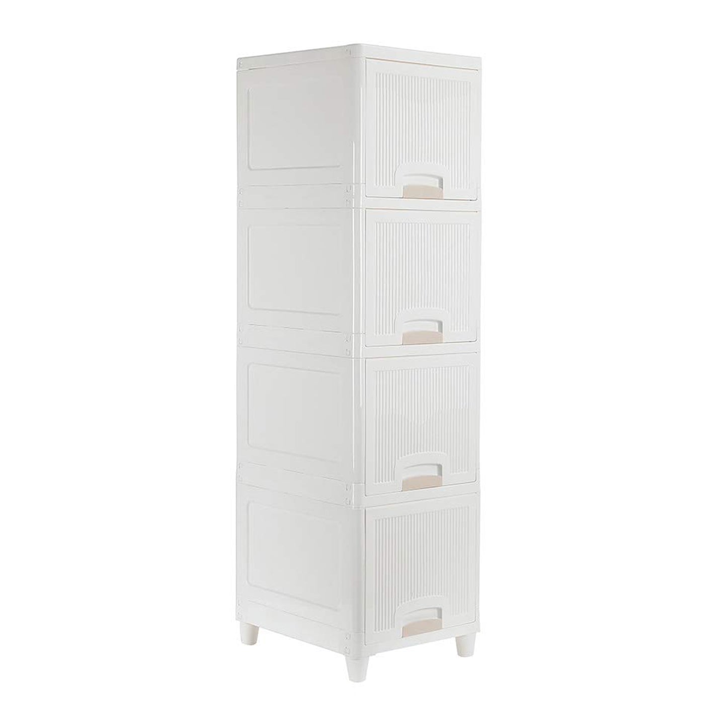 Multipurpose Storage Cabinet Storage Solutions Plastic Drawers Multi Layer Wardrobe Storage Drawers Foldable Multipurpose Drawer Units For Kitchen Bathroom Bedroom Cloth (4 Layer) - Springkart 