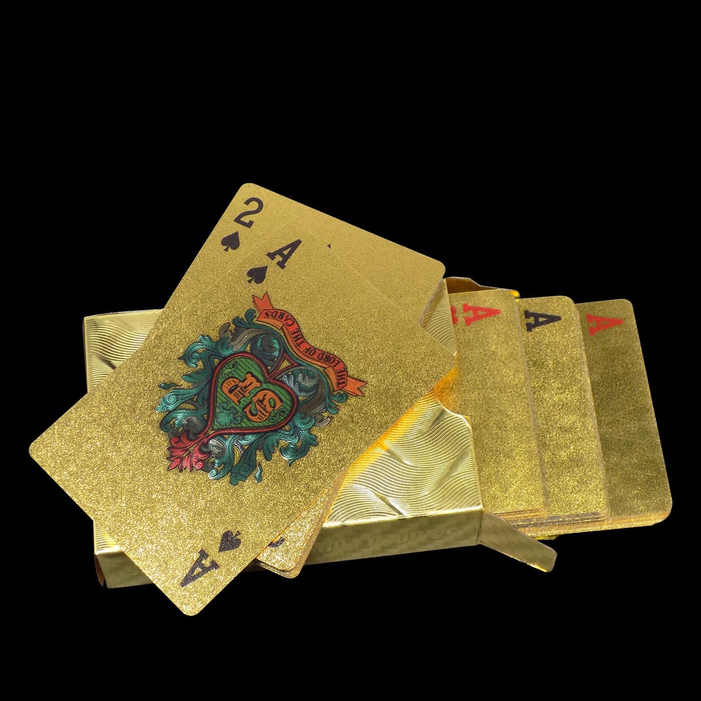 Gold Plated Poker Playing Cards (Golden) - Springkart 