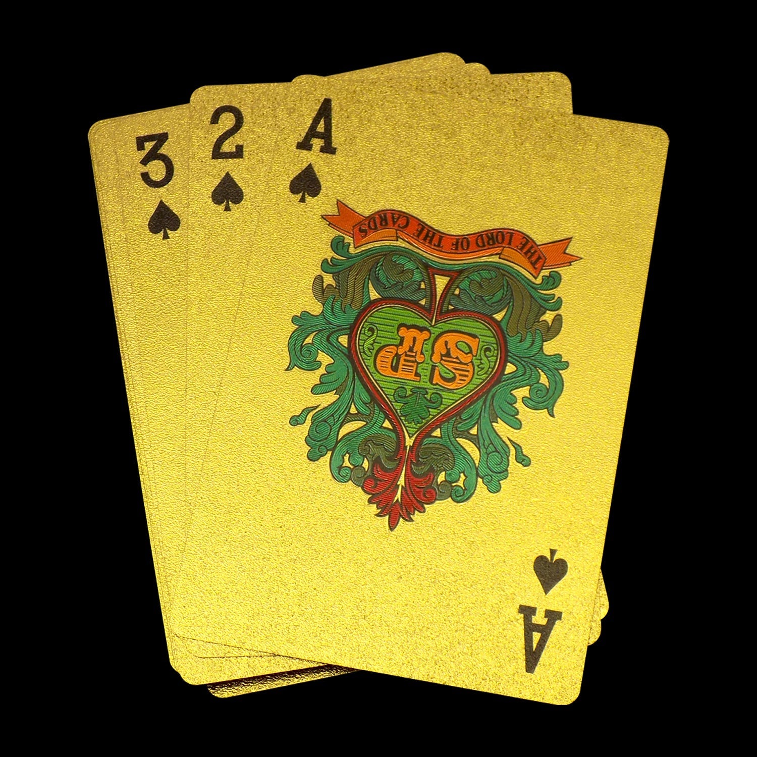 Gold Plated Poker Playing Cards (Golden) - Springkart 