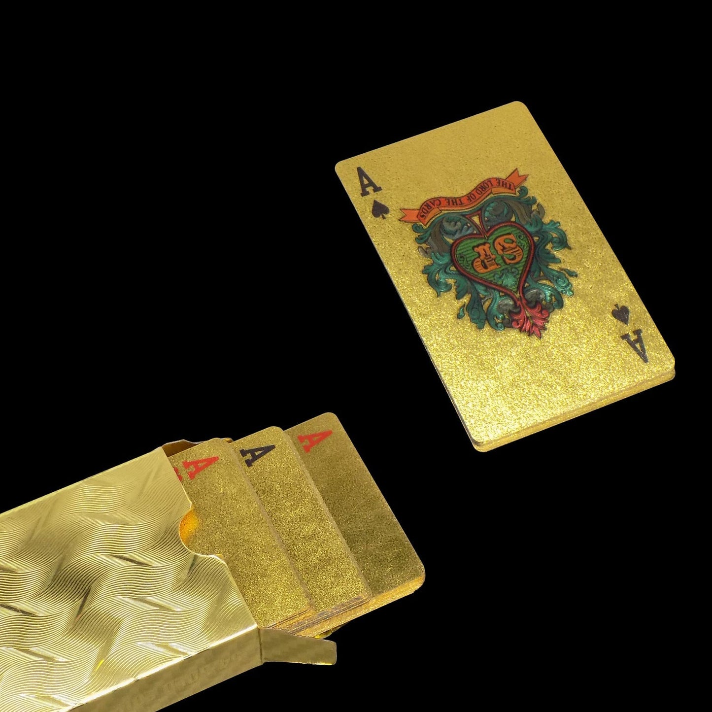 Gold Plated Poker Playing Cards (Golden) - Springkart 