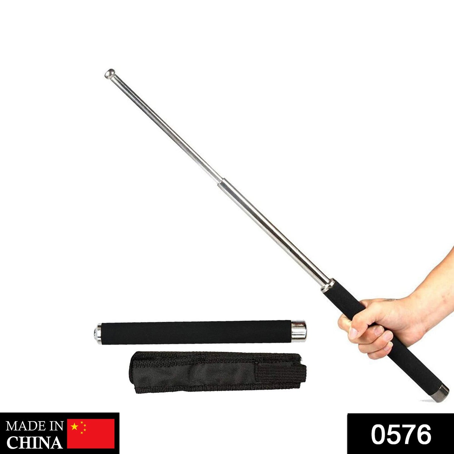 Multi-Function Collapsible Self Defense Stick Extended - Springkart 