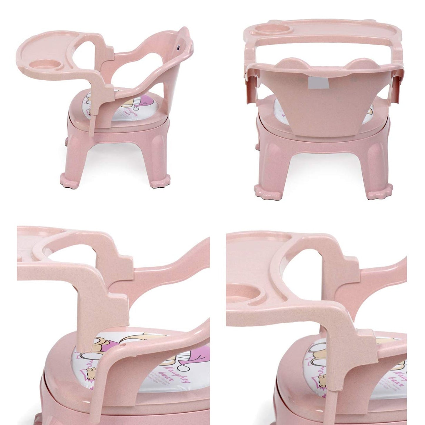 Baby Chair, with Tray Strong and Durable Plastic Chair for Kids/Plastic School Study Chair/Feeding Chair for Kids, Portable High Chair for Kids - Springkart 