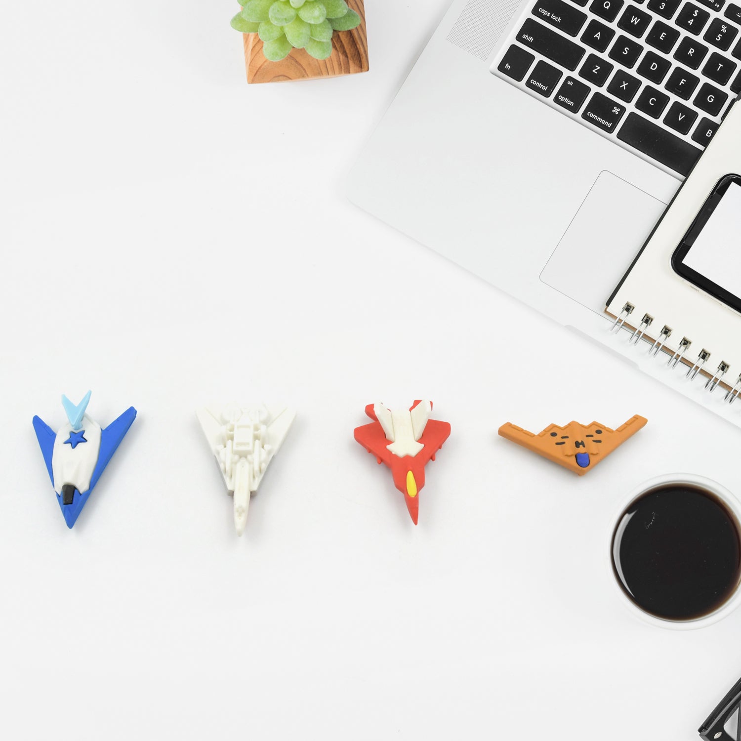Fun Erasers for Kids: Gun & Plane Shapes (4-Pack, Gift Set) - Springkart 