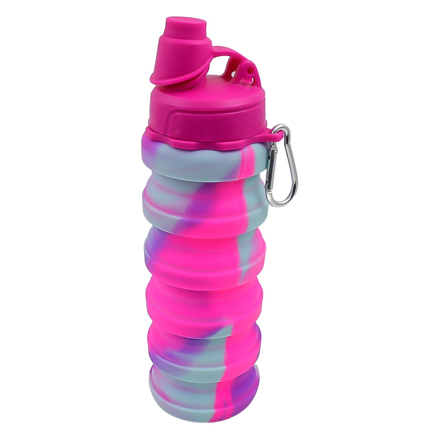Silicone Foldable Water Bottle (1 Pc / 24 cm Foldable / 500 ML) - Springkart 
