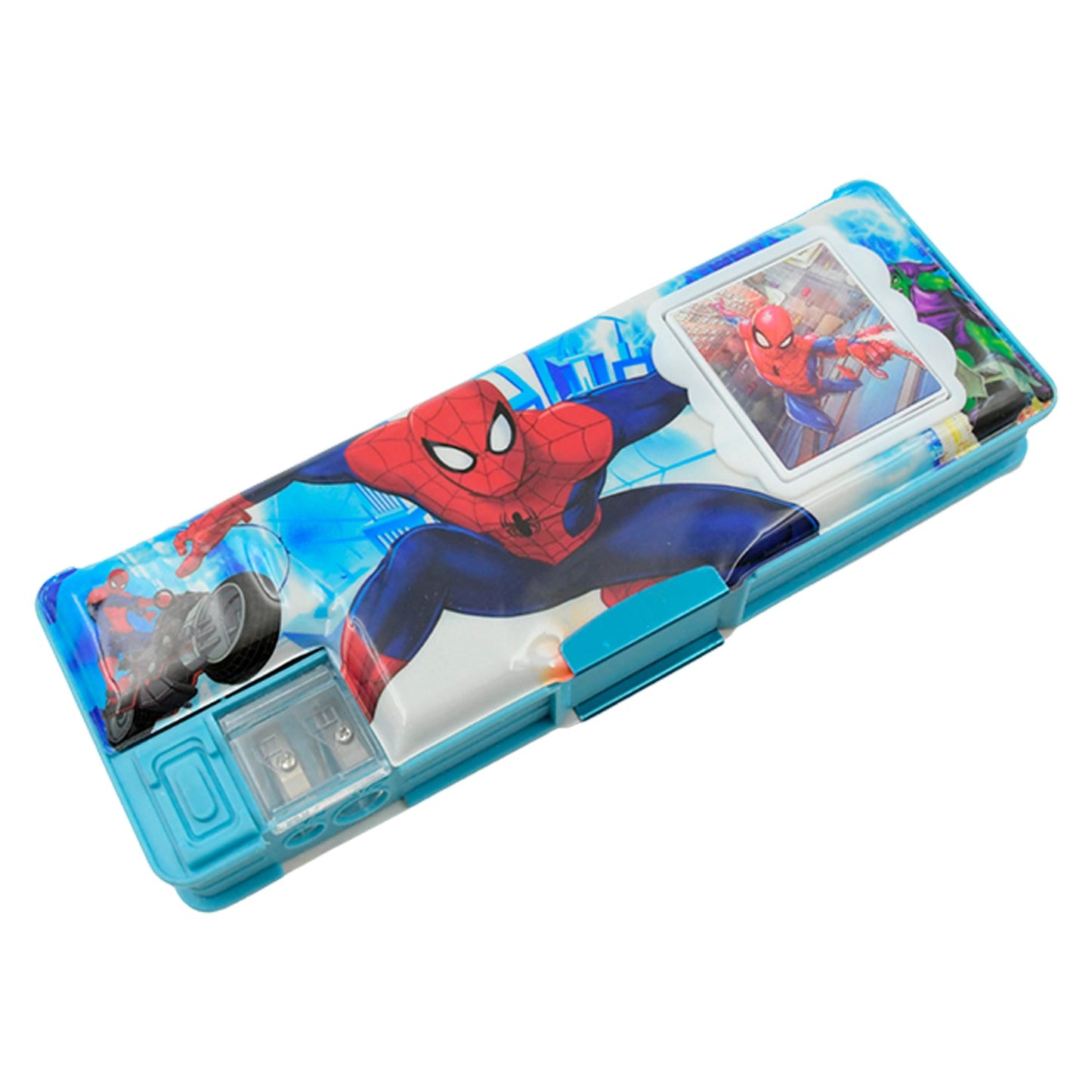 Cartoon Multi-functional Geometry Box with Calculator & Double Sharpener - Springkart 