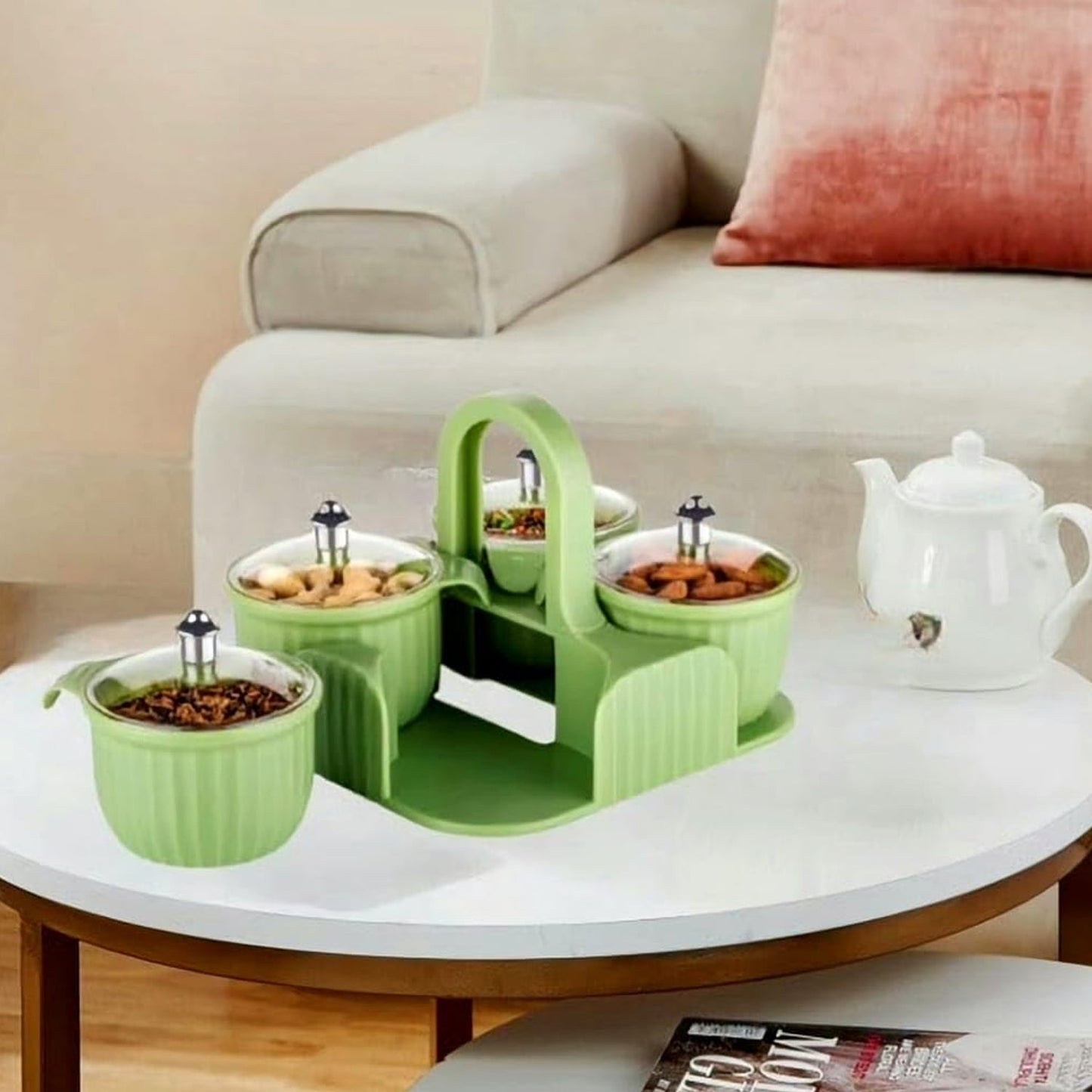 Multipurpose Plastic Storage Container Set: Kitchen Jars, Spices, Cookies - Springkart 