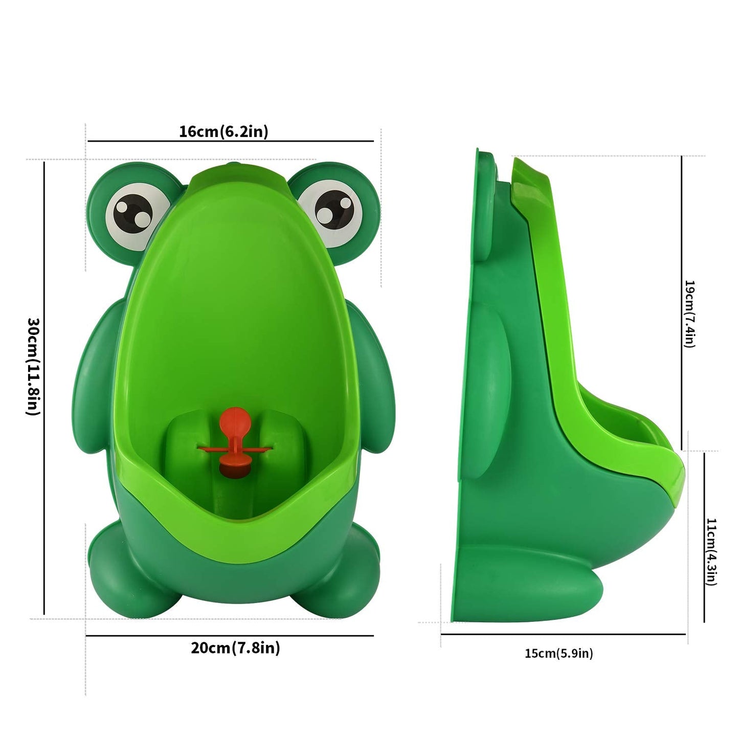 Cute Frog Standing Potty Training Urinal for Boys - Toilet with Funny Aiming Target - Springkart 