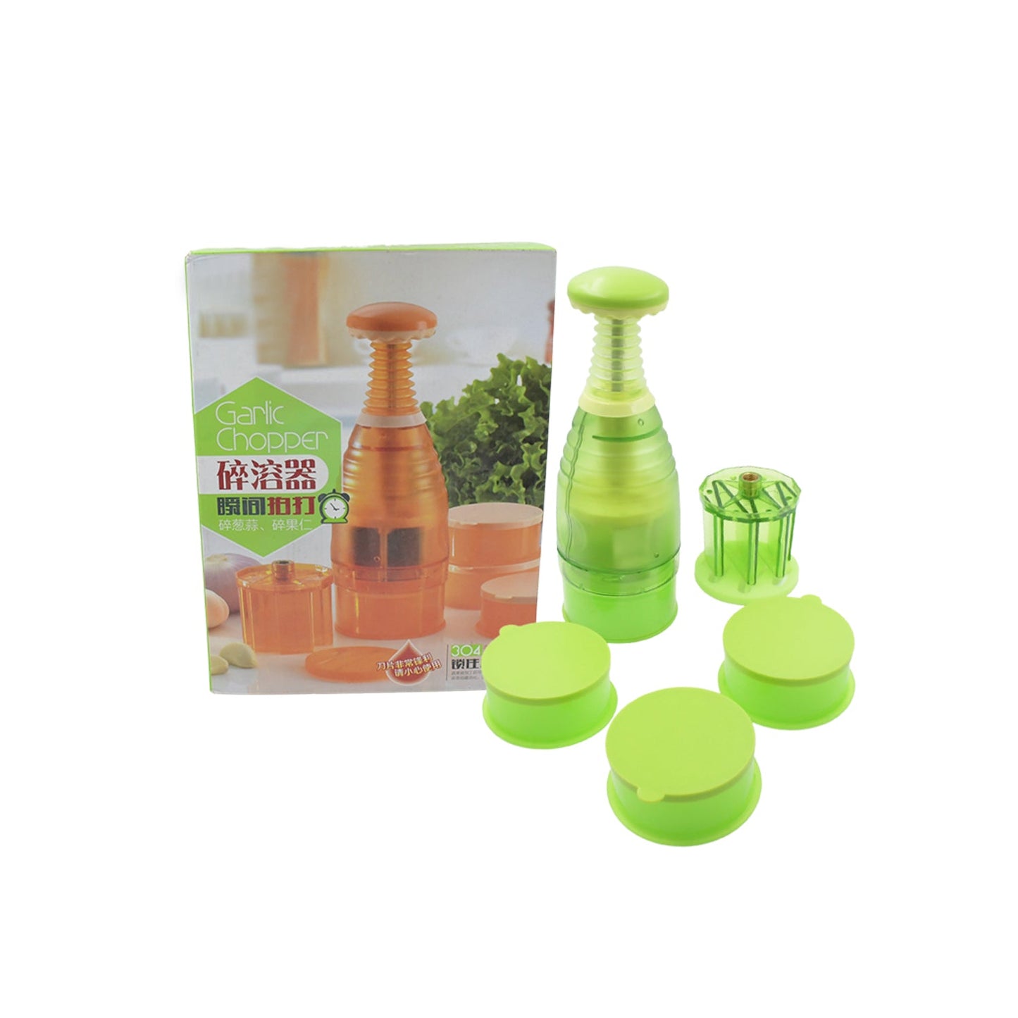 Food Chopper, Easy to Clean Manual Hand Chopper Dicer, Slap Press Chopper Mincer for Vegetables Onions Garlic Nuts Salads - Springkart 