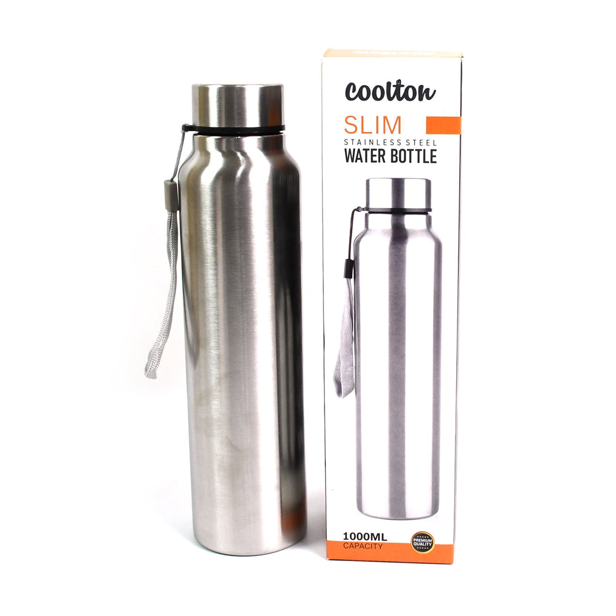 Stainless Steel Double Wall Vacuum-Insulated Drink Water Bottle (1000 ML) - Springkart 