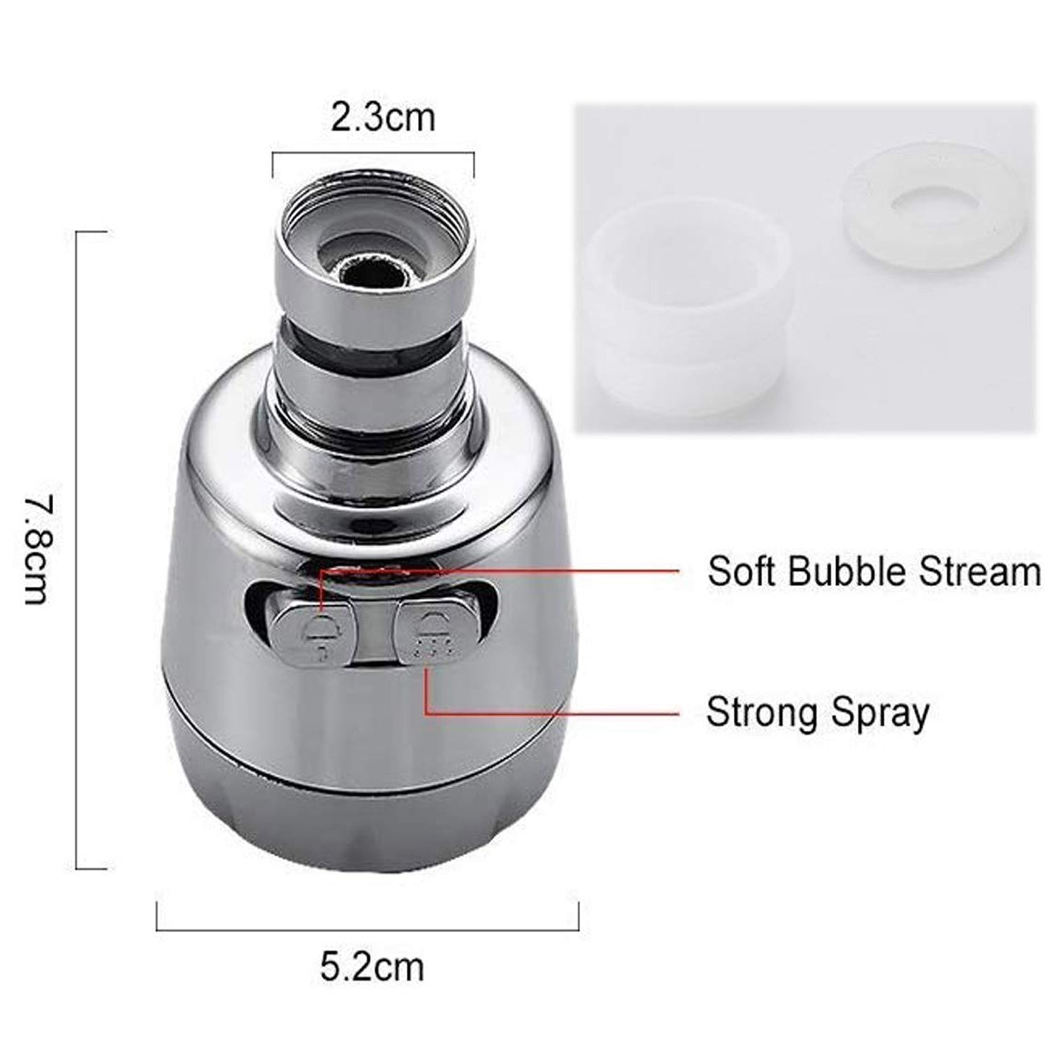 Faucet Kitchen Water Pressure Booster 360 Rotatable Sink head - Springkart 