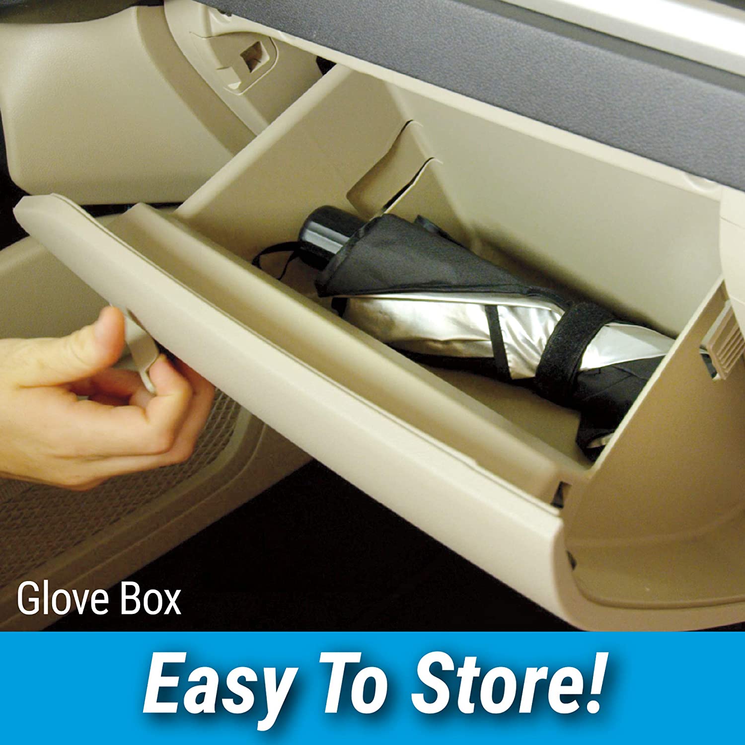 Foldable Car Windshield Sunshade for Heat Protection - Springkart 