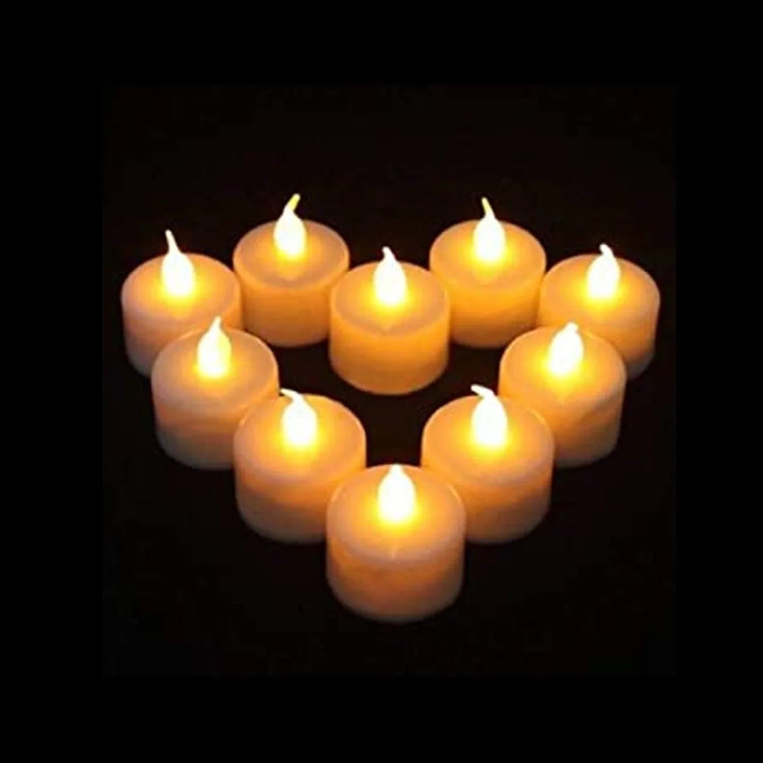Festival Decorative - LED Tealight Candles | Battery Operated Candle Ideal for Party, Wedding, Birthday, Gifts (12pc) (White) - Springkart 