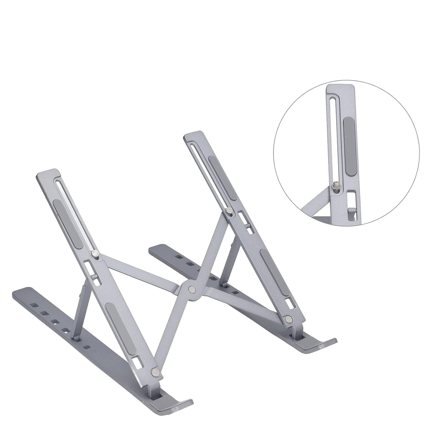 Metal Portable Laptop Stand, with 7 Adjustable Angles (1 Pc) - Springkart 