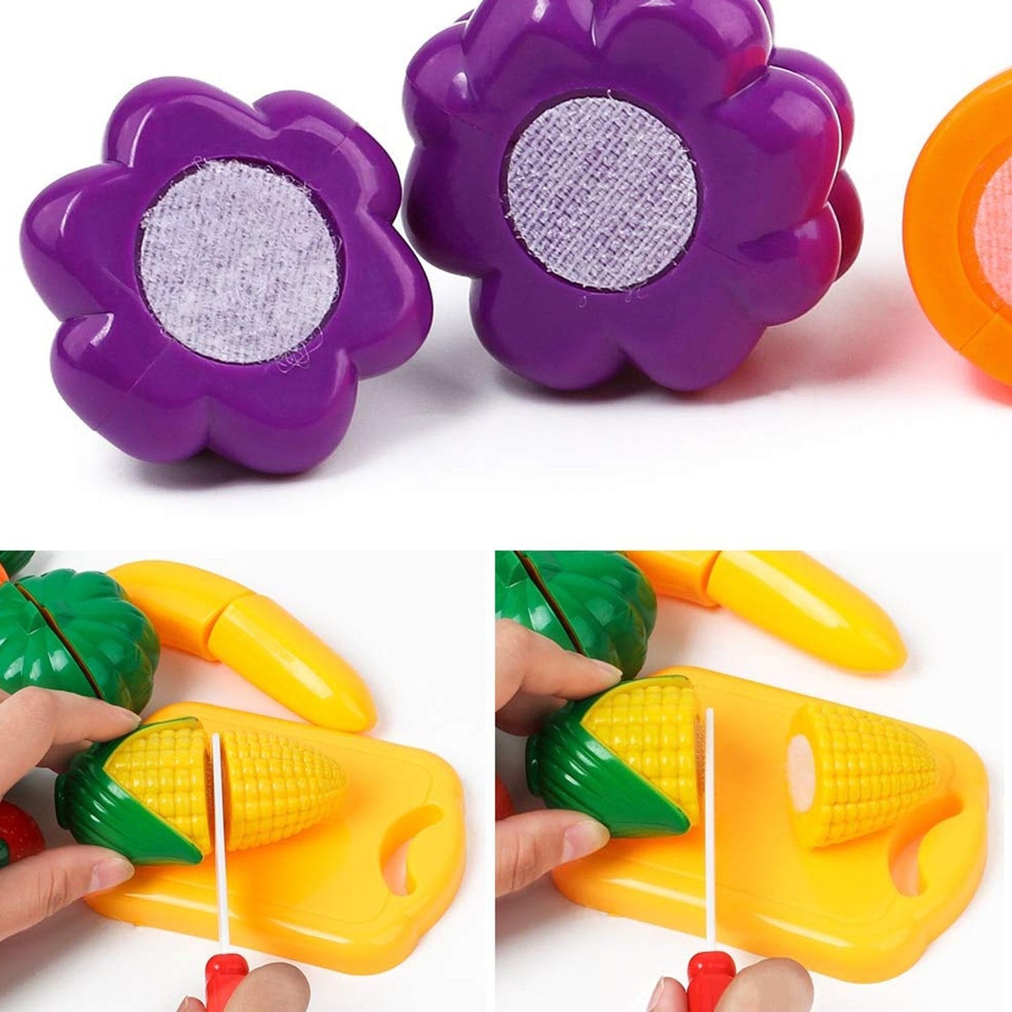 Plastic Fruits N Veggies Exclusive Collection of Realistic Sliceable Fruits - Springkart 
