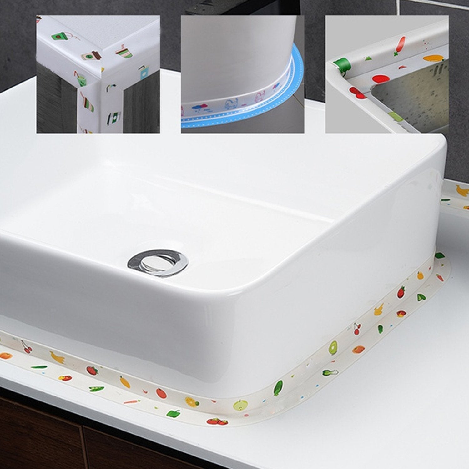 Kitchen Sink Platform Sticker Bathroom Corner Tape (3Meter Size) - Springkart 