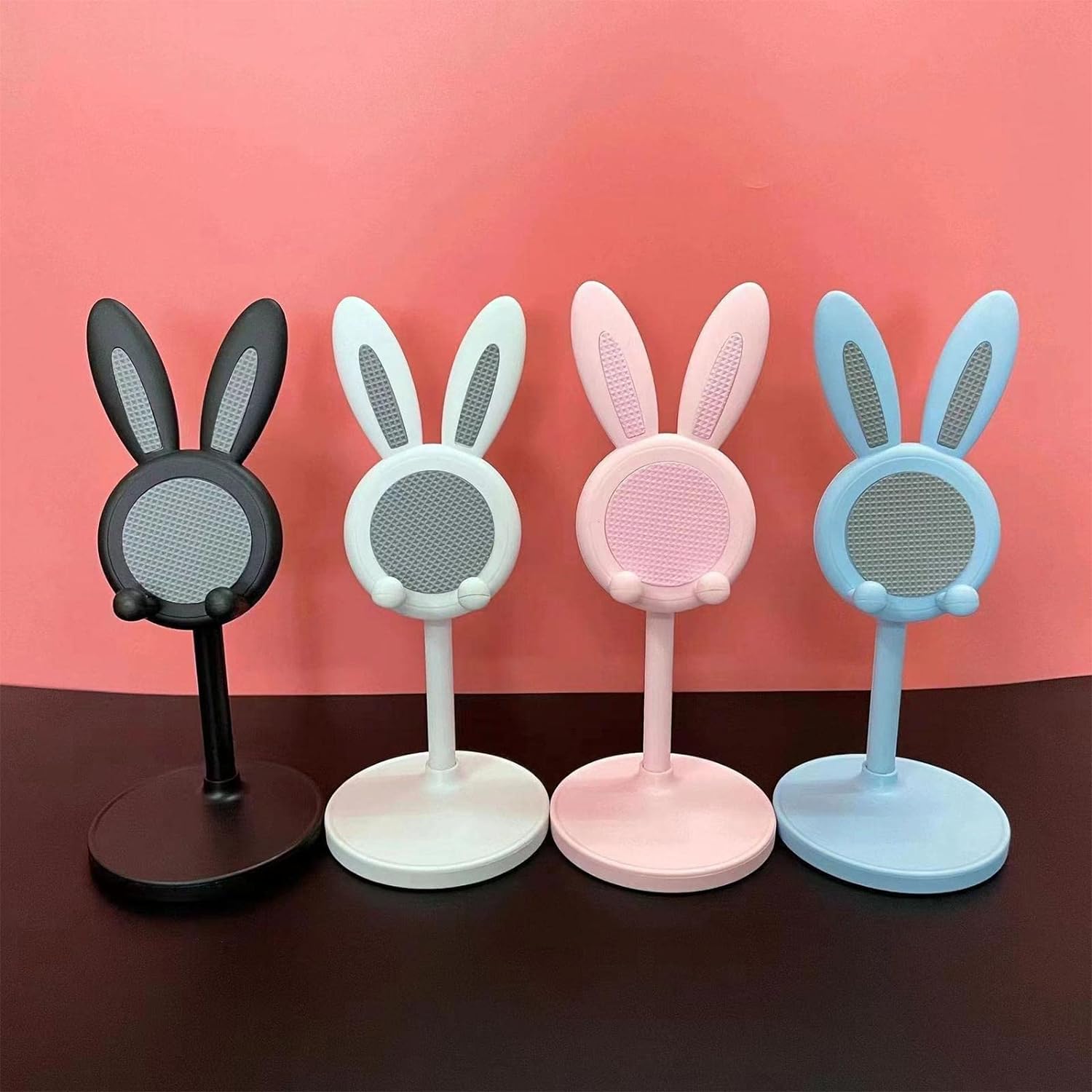 Cute Bunny Phone Stand, Angle Height Adjustable Phone Stand for Desk, Kawaii Phone Holder Desk Accessories, Easter Bunny Gifts Favor for Girl & Boys Accessories for Phone, Tablet, Easter Gifts Favors - Springkart 