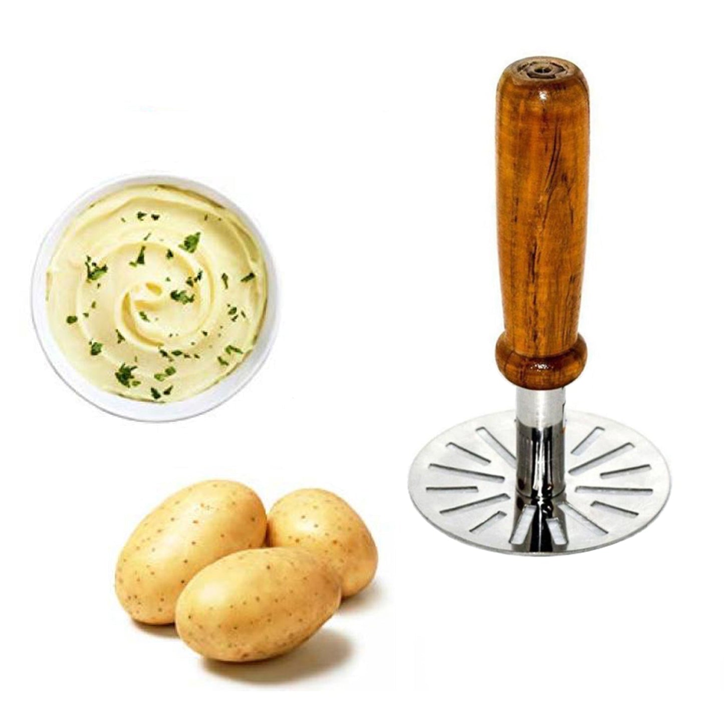 Paubhaji Masher used in all kinds of household and kitchen places for mashing and making paubhajis. - Springkart 