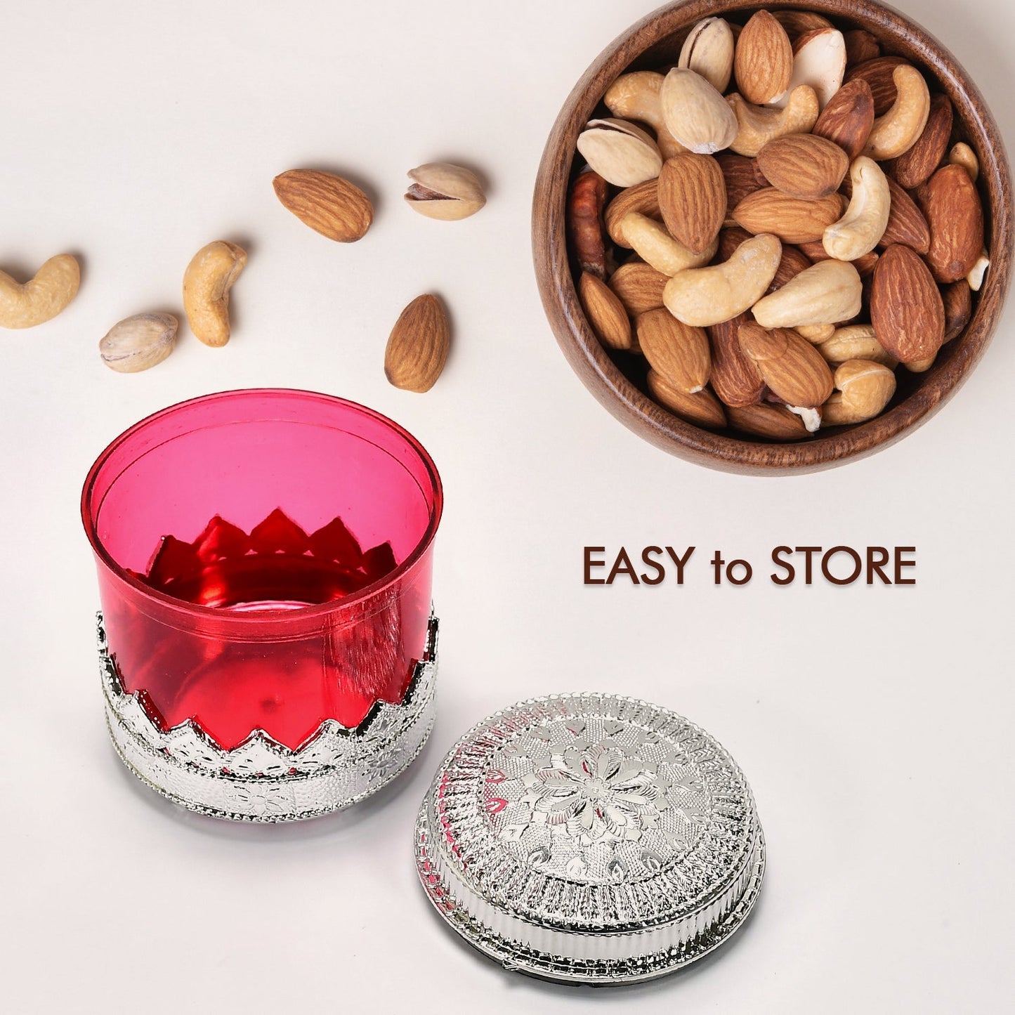Diamond Design Dry Fruit Storage Box - Springkart 