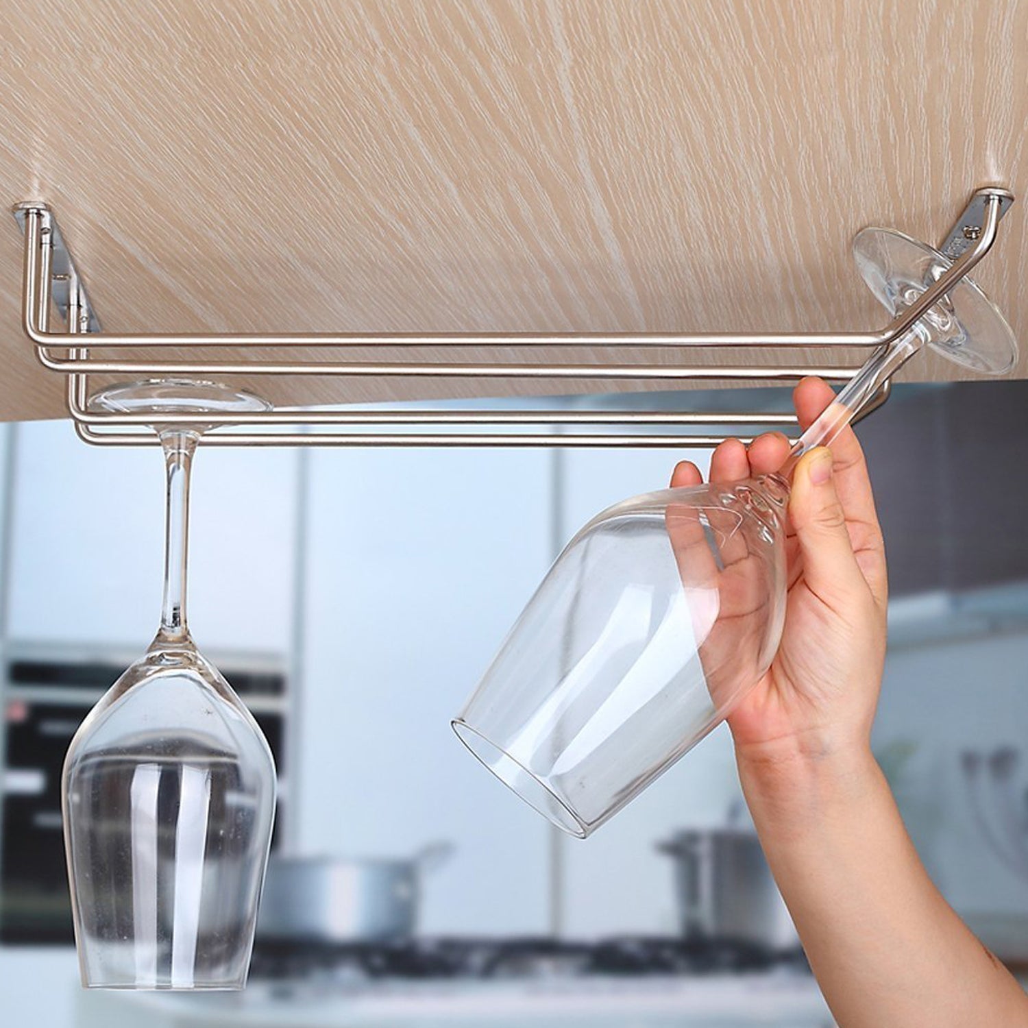 Double row glass rack