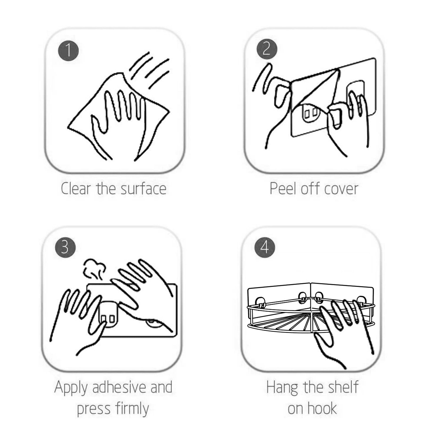 1 Pc Shower Caddy Corner for holding and storing various household stuffs and items etc. - Springkart 