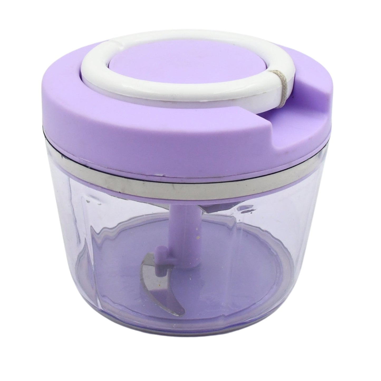 Miracle Ring Chopper, Quick Handy Chopper, Vegetable and Fruit Chopper With Lid | Chop in 10 Seconds | Mini Portable Food Processor for Kitchen with 3 Blades for Effortless Chopping of Onion, Veggies - Springkart 