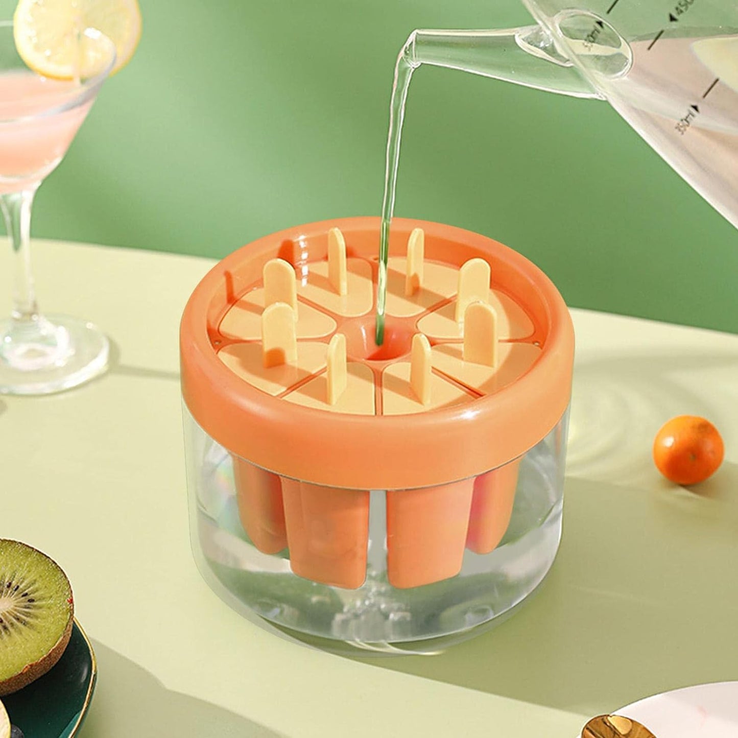 Ice Cream Candy Molds With Sticks Easy Release Summer Party Supplies Popsicles Candy Molds (8 Candy Mold Maker) - Springkart 
