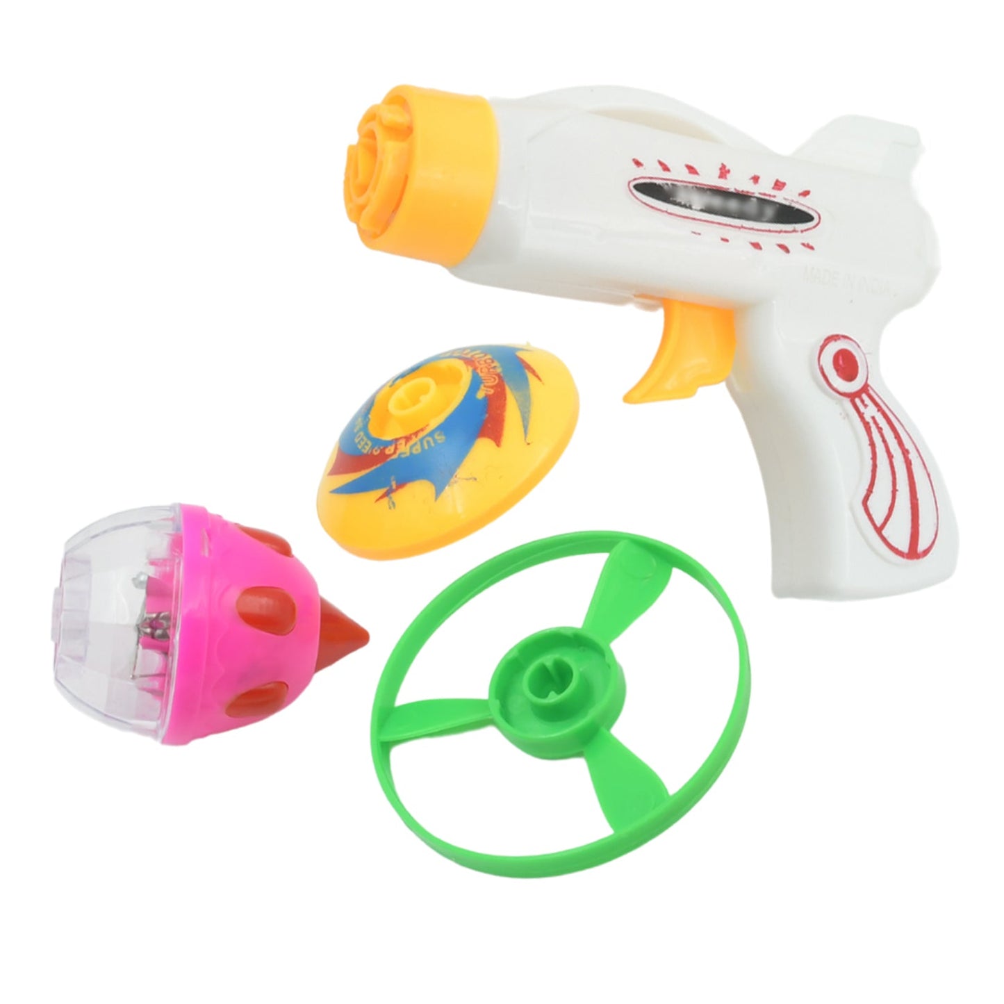Flash & Sound Super Speed Spinner Gun Set for Kids (Battery Not Included / 1 Pc ) - Springkart 