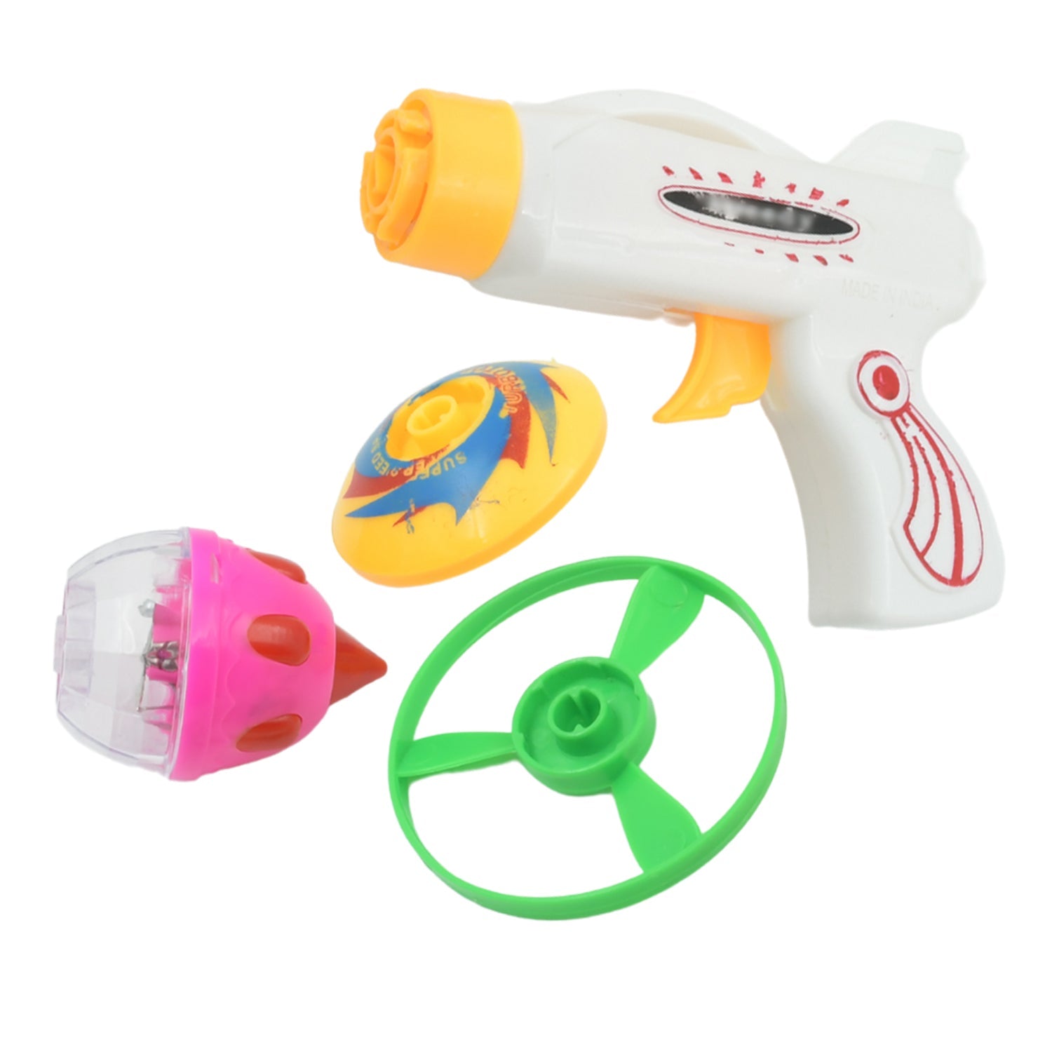 Flash & Sound Super Speed Spinner Gun Set for Kids (Battery Not Included / 1 Pc ) - Springkart 
