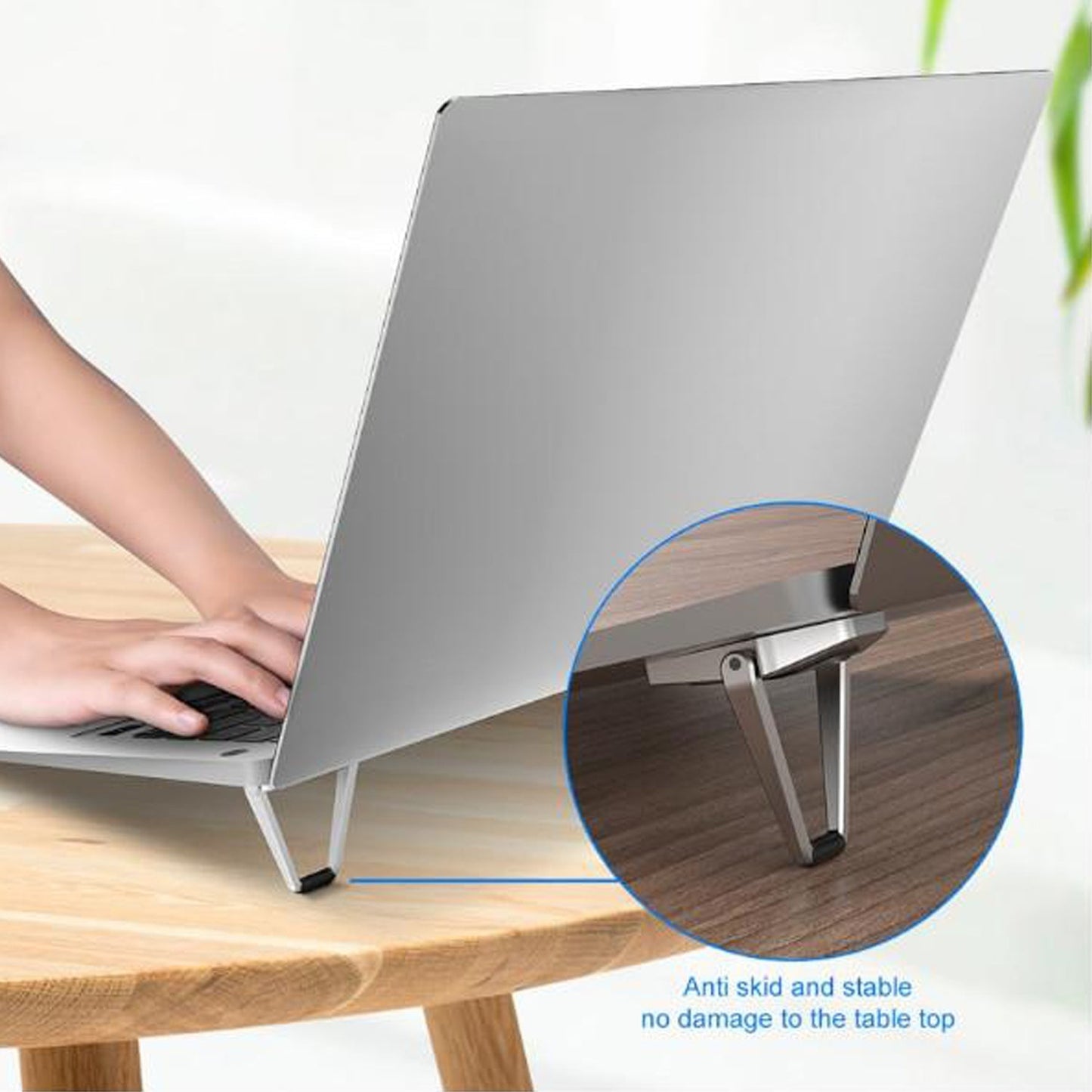 Mini Premium Metal Folding Portable Stand Compatible with Every Laptop, Keyboard and Tablet - Springkart 
