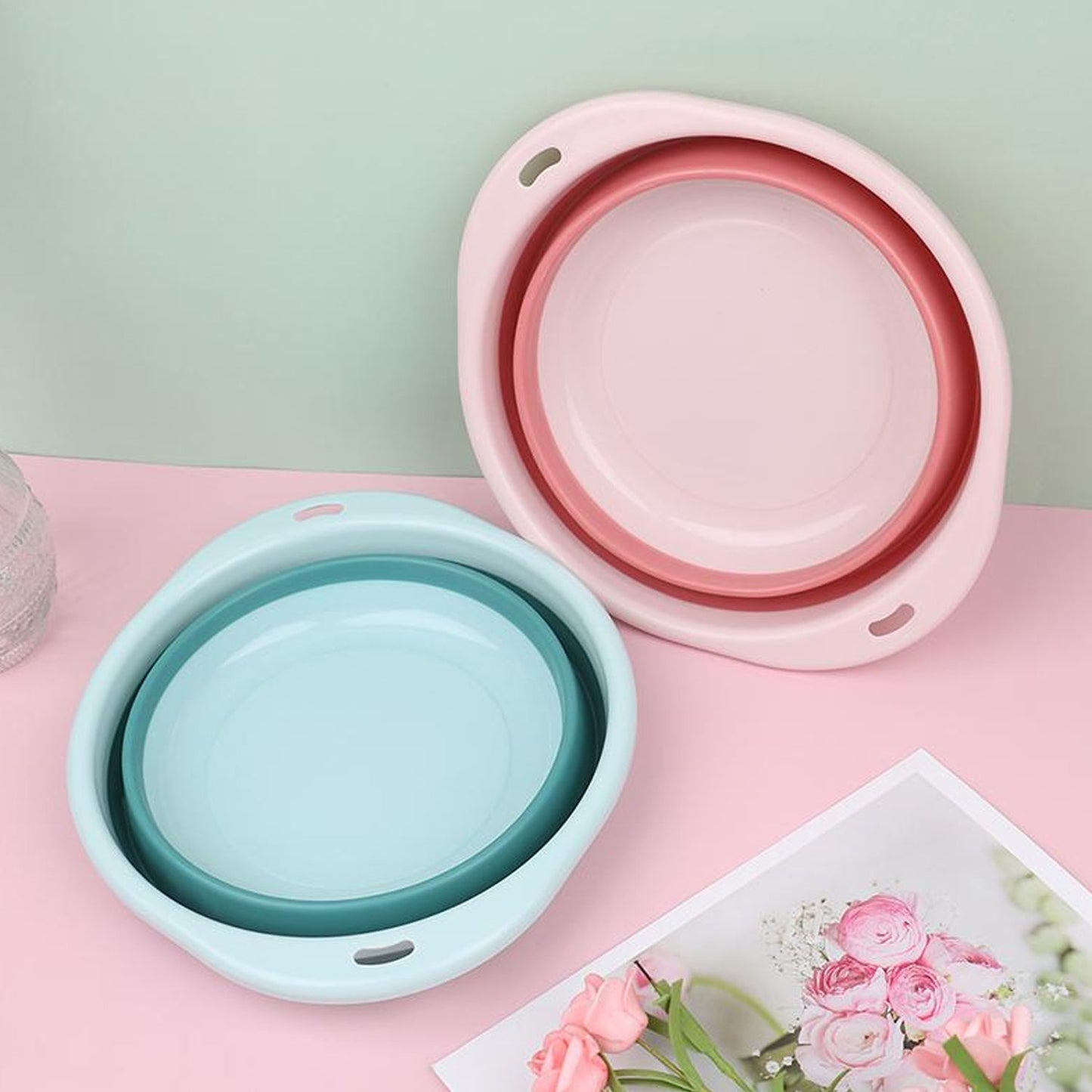 Portable Collapsible Tub with Hanging Hole - Springkart 