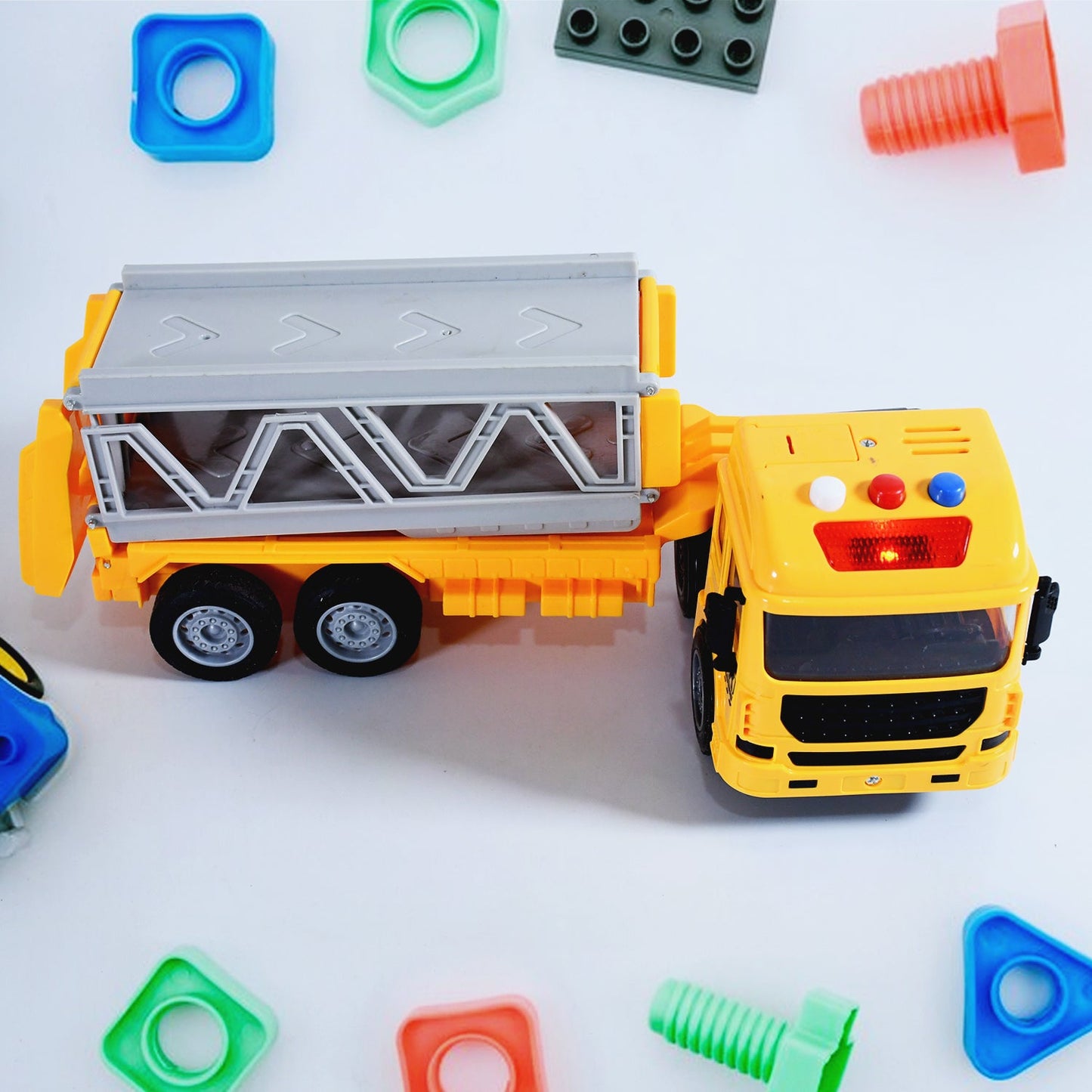 Realistic Long-Haul Toy Vehicle Transport Playset with Lights and Sound - Springkart 