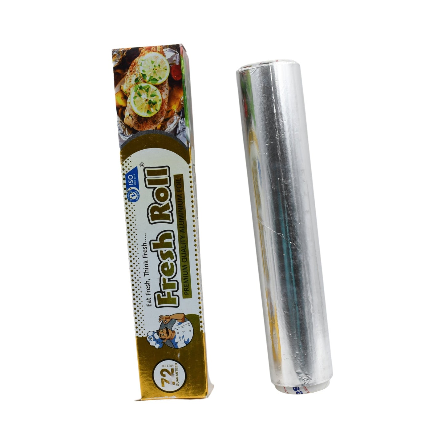 Premium Quality Food Grade Aluminum Foil Roll Heavy Duty Non Stick Thick Aluminum Foil Sheet Baking Grilling Tool 72Mtr (1Pc) - Springkart 