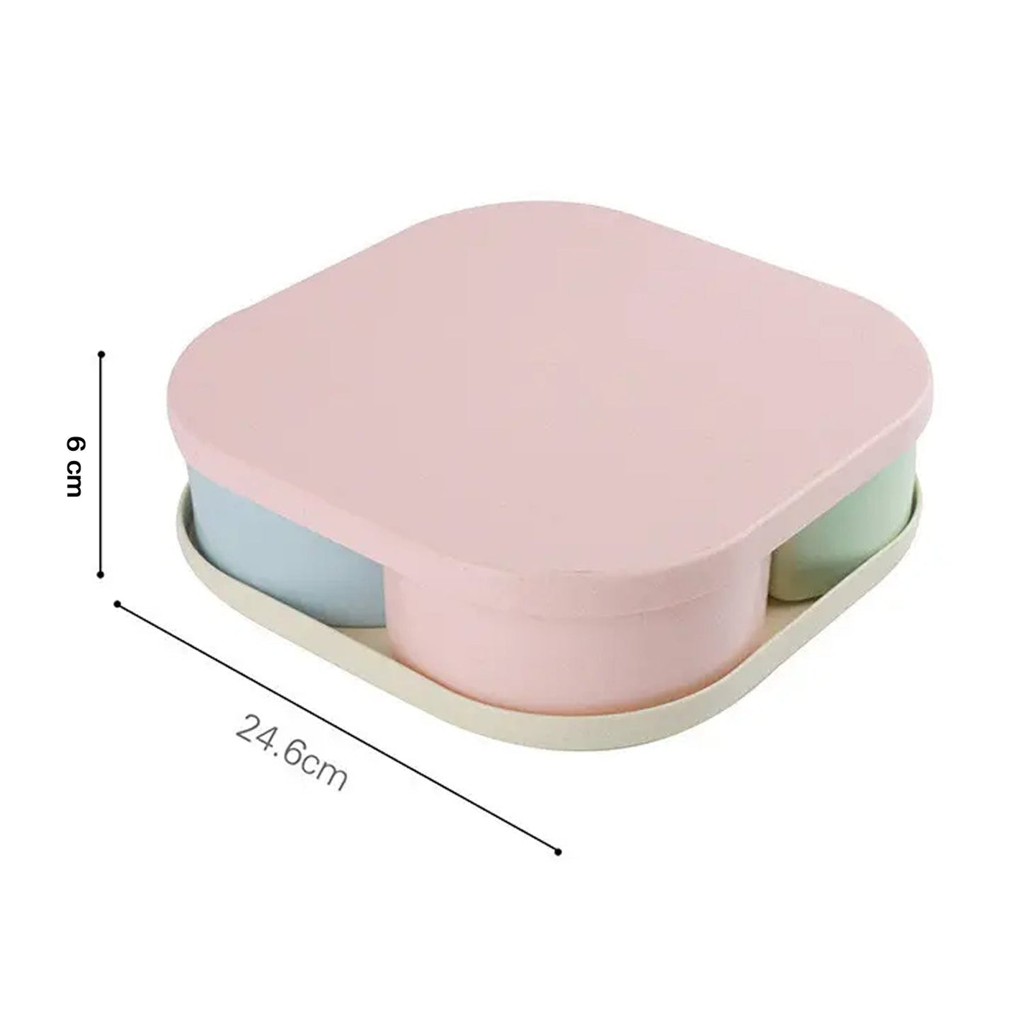 Large Compartment Box | Creative Divided Food Fruit Plate - Springkart 