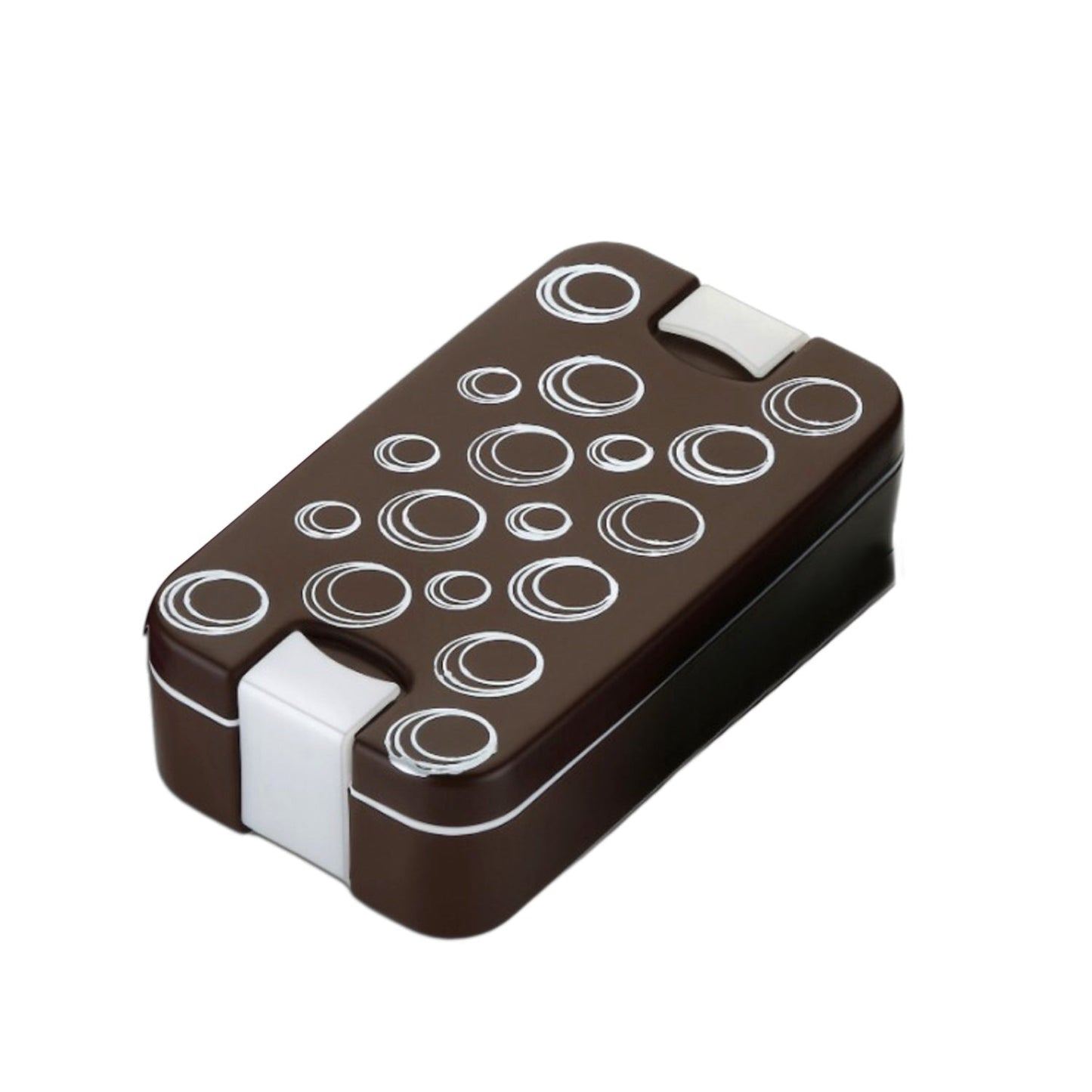 Airtight Lunch Box - 2 Compartment, Leak-Proof, Food-Grade Material, Modern Compact Design with Spoon - Springkart 