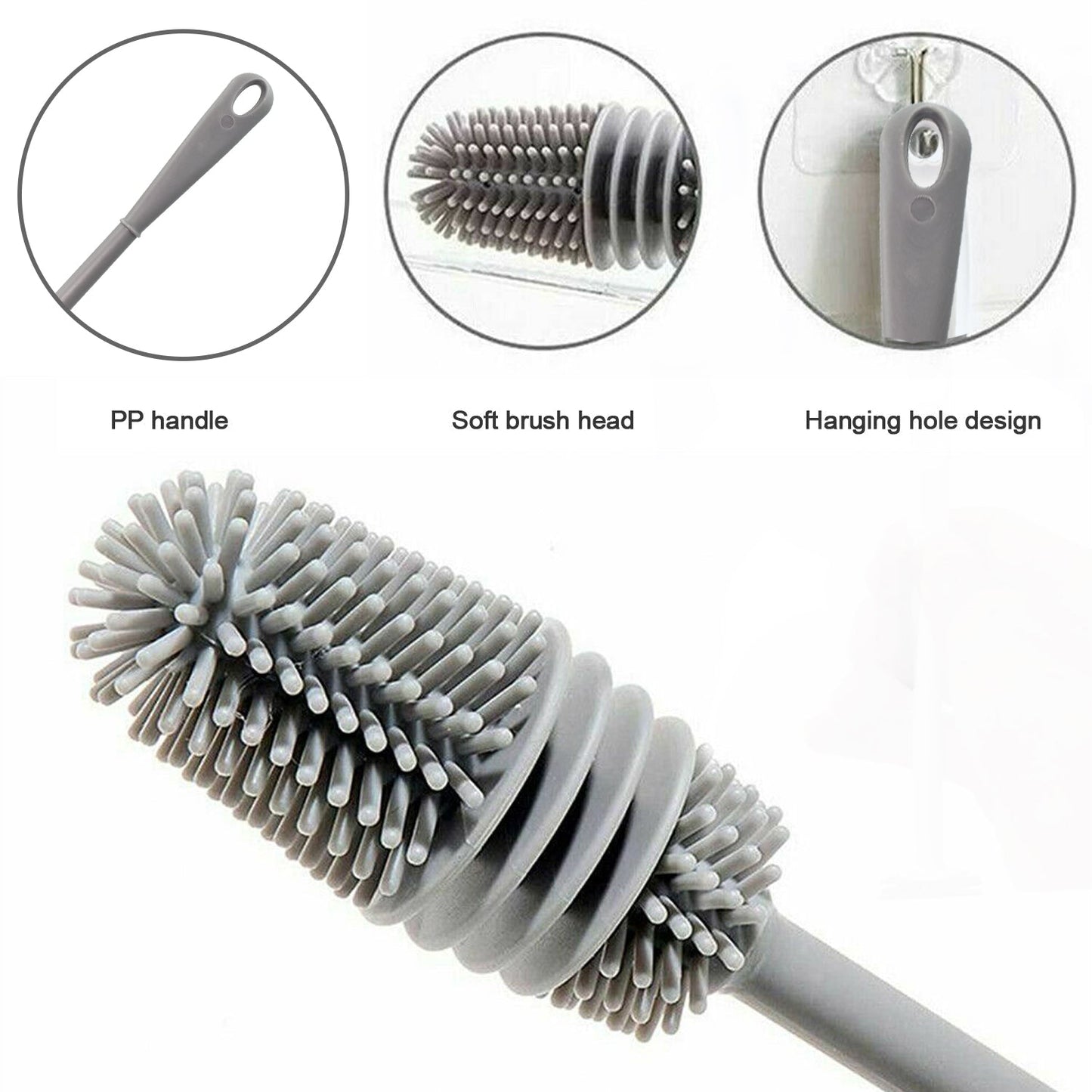 Multipurpose Bottle Cleaning Brush: Kitchen Tool - Springkart 