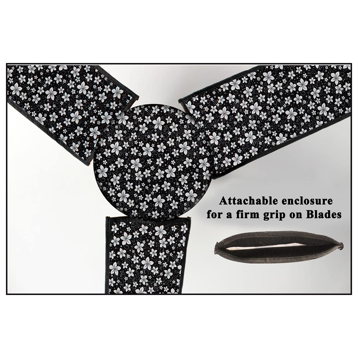 Ceiling Fan Blade Cover used to cover ceiling fan blades for prevent it from dust and can be used in mostly any kinds of places like offices and household etc. - Springkart 