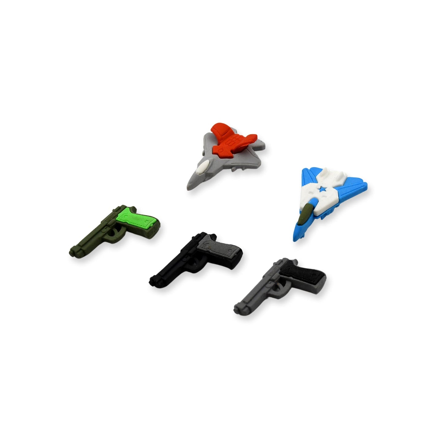 Eraser for Kids| Gun & Plane Shape Eraser| Eraser Set Box| School Eraser| Stylish Eraser| Eraser for Kids School| Eraser for Artist| Cute| Birthday Gifts for Kids, Birthday Return Gifts (5 Pc set) - Springkart 