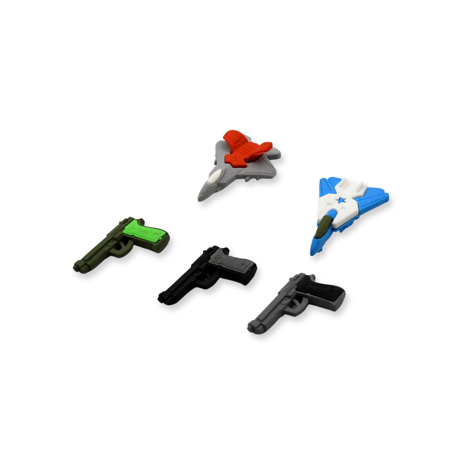 Eraser for Kids| Gun & Plane Shape Eraser| Eraser Set Box| School Eraser| Stylish Eraser| Eraser for Kids School| Eraser for Artist| Cute| Birthday Gifts for Kids, Birthday Return Gifts (5 Pc set) - Springkart 