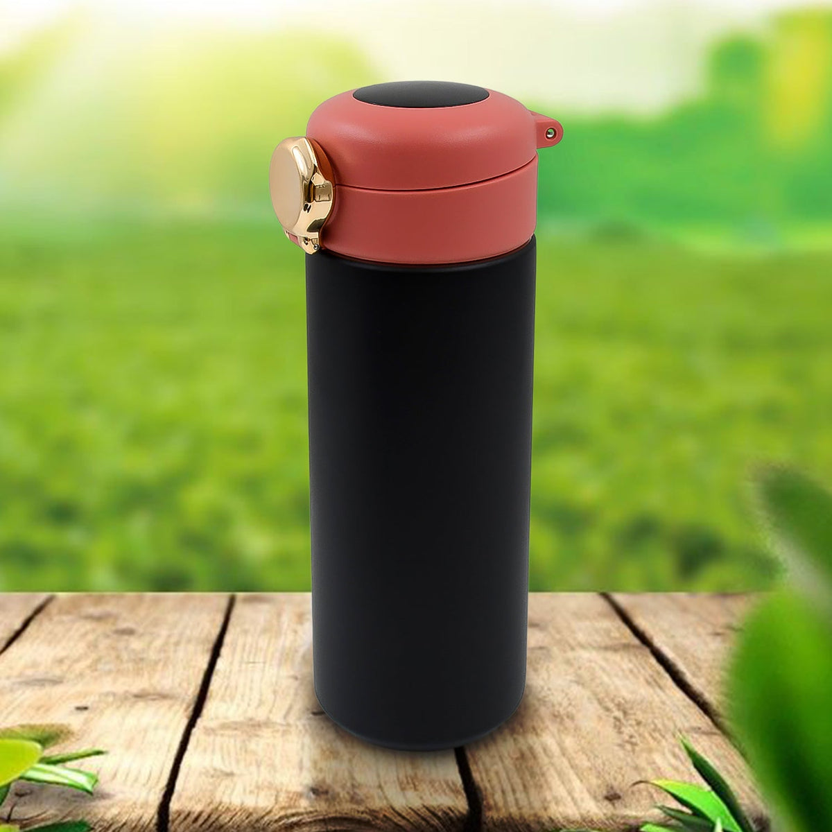 Smart Vacuum Insulated Water Bottle with LED Temperature Display (450 ML Approx) - Springkart 