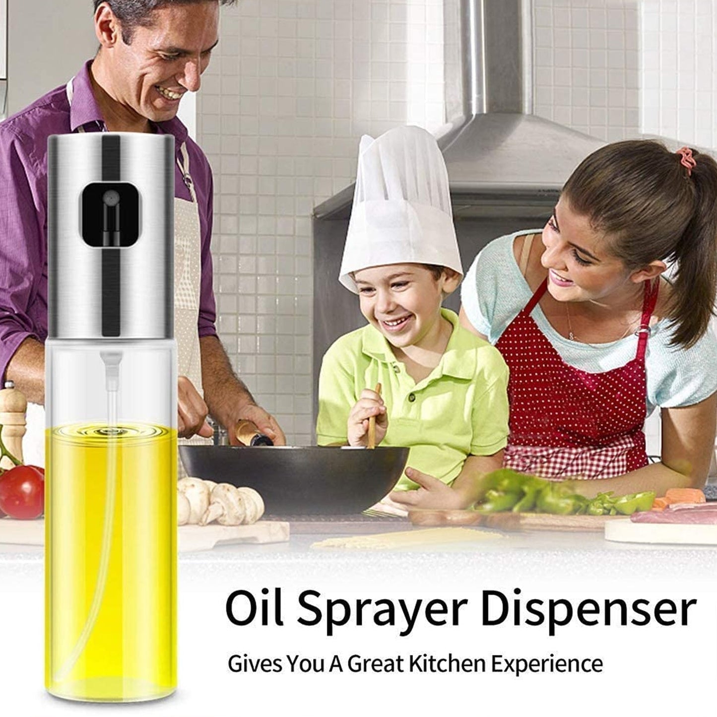 Oil Sprayer Dispenser Glass Bottle for Cooking & Multi-Use - Springkart 