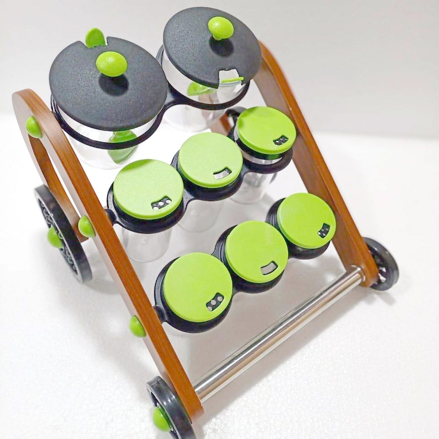 Rajwadi Spice Jar Stand and holder for supporting jars, bottles etc. including all kitchen purposes. - Springkart 