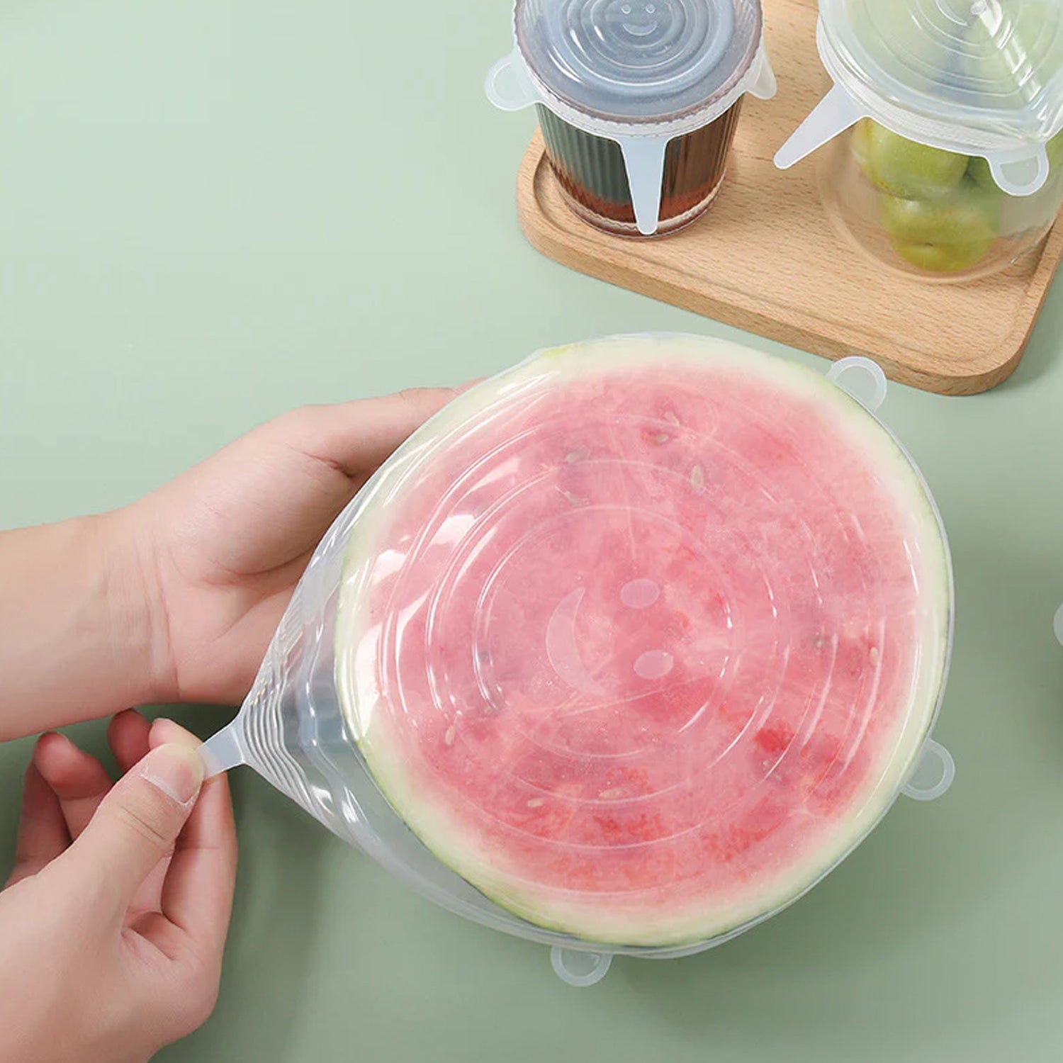 Silicone Food Cover Stretch Lids (6 Pcs Set / 62 Gm) - Springkart 