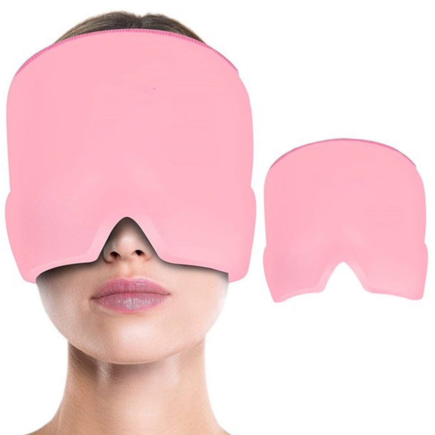 Headache Relief Hat Migraine Cap, Wearable Migraine Mask Ice Head Wrap for Tension Headache, Puffy Eyes, Sinus Headache & Stress Relief - Springkart 