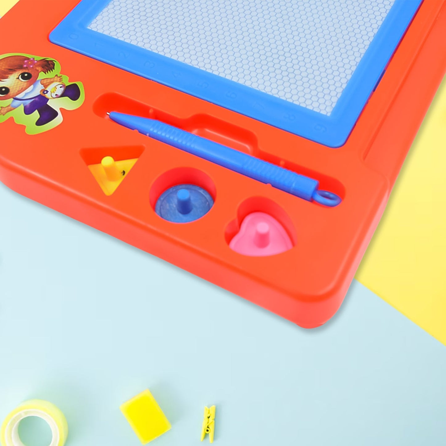 Magnetic Slate Sketch Pad / Board for Kids (1 Pc / 27 × 19 Cm) - Springkart 