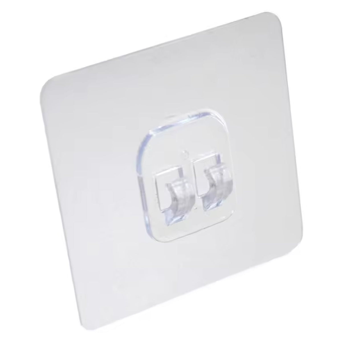 Household Self Adhesive Wall Hooks, Punch-Free Wall-Mounted Hook, Seamless Transparent No Nails Drill Waterproof Hooks for Bathroom, Kitchen, Home (1 Pc) - Springkart 