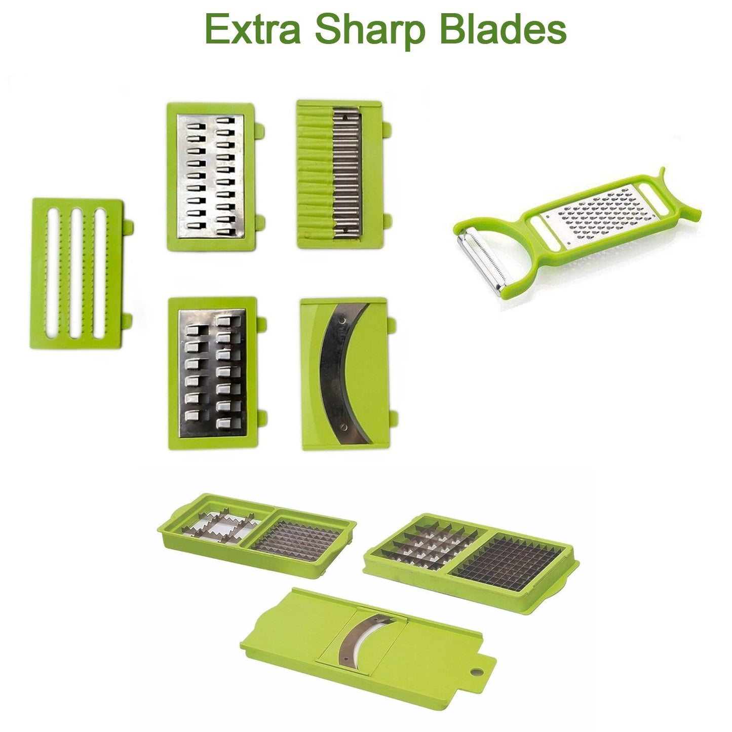 Plastic 13-in-1 Manual Vegetable Grater,Chipser and Slicer - Springkart 