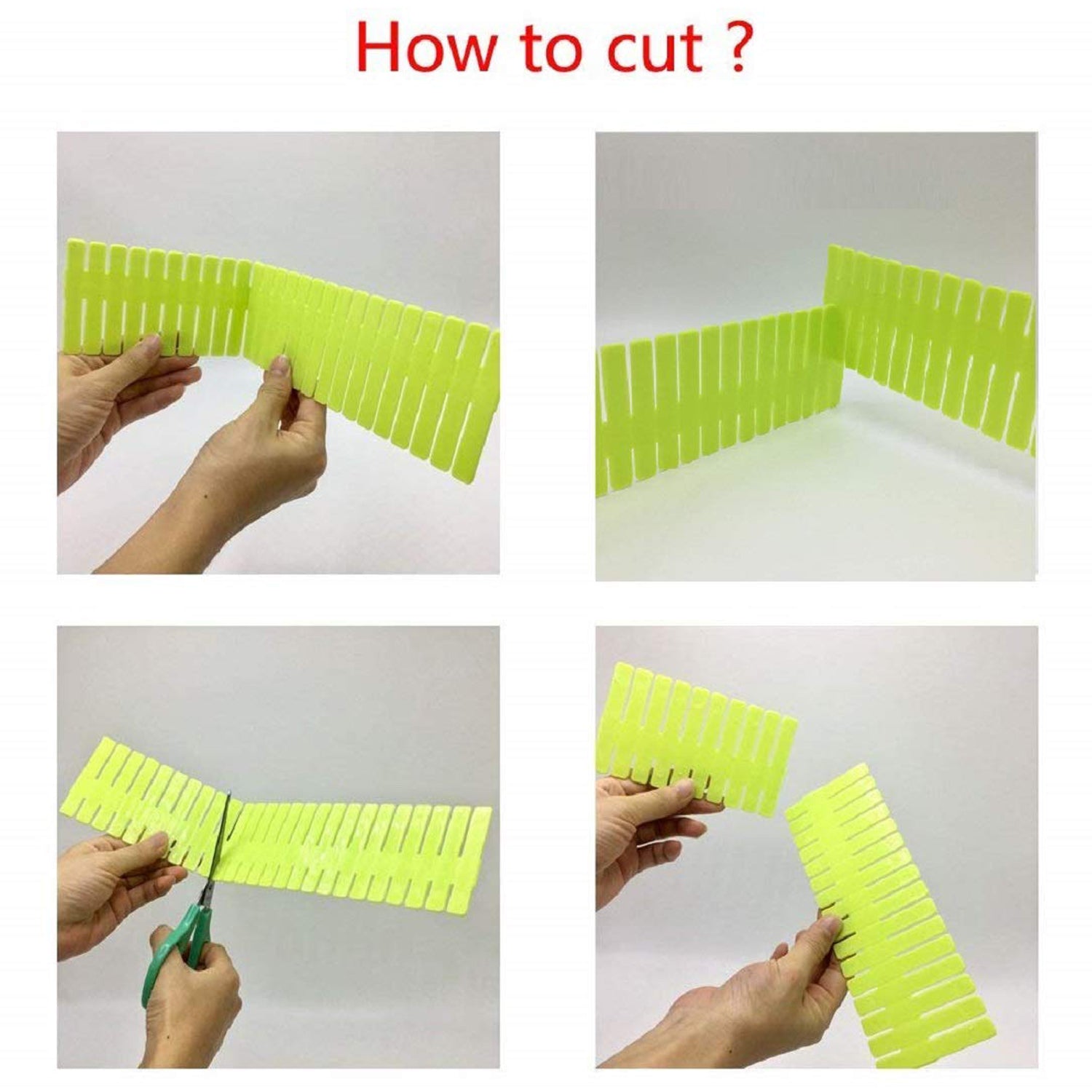 Adjustable Drawer Dividers (4 Pc Set): Organize Cabinets & Closets - Springkart 